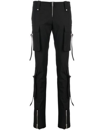 Blumarine Low-rise Skinny Cargo Pants - Black