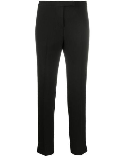 Peserico Mid-rise Cropped Trousers - Black
