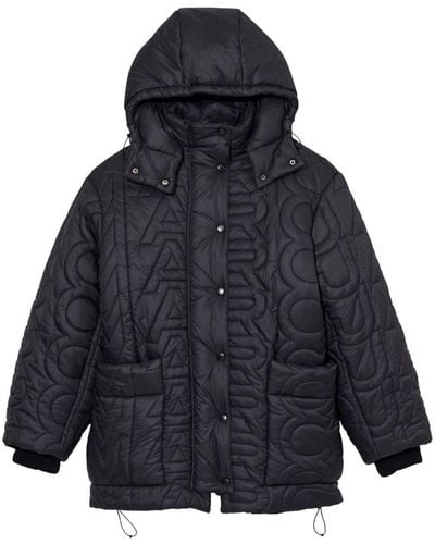 Marc Jacobs The Monogram Quilted Puffer Jacket - Women's - Nylon - Blue