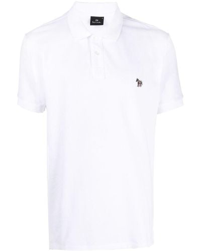 PS by Paul Smith Zebra-patch Polo Shirt - White