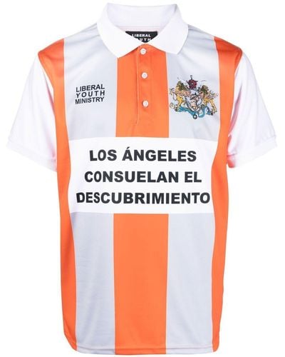 Liberal Youth Ministry Poloshirt Met Logoprint - Oranje