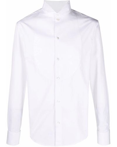 Emporio Armani コットン タキシードシャツ - ホワイト
