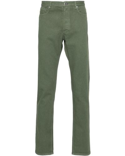 A.P.C. Mid-rise Tapered Jeans - Green