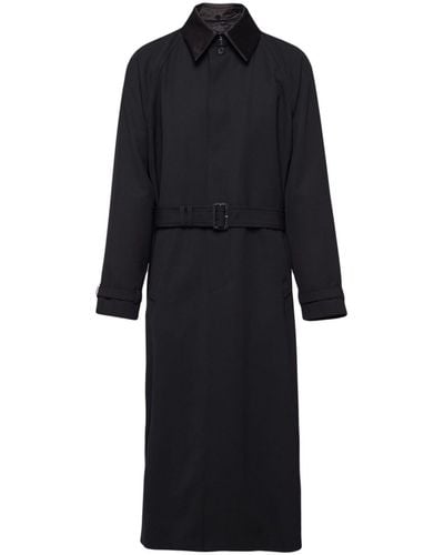 Prada Trench con cintura - Nero