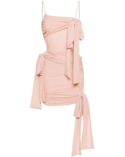 Blumarine Bow Detail Mini Dress - Pink