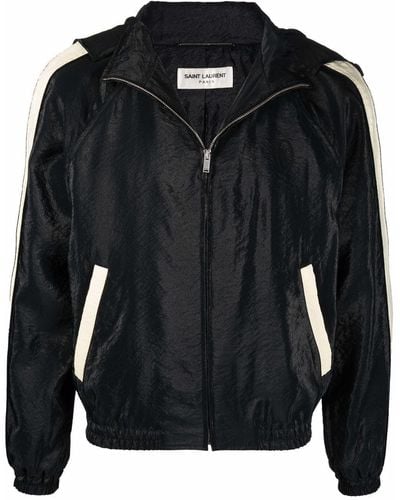 Saint Laurent Lightweight Zip-up Jacket - Black