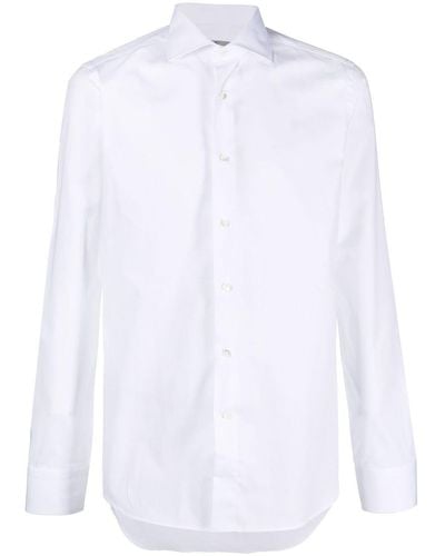 Canali Camisa con botones - Blanco