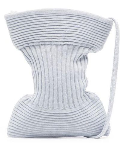 CFCL Strata Ribbed-knit Crossbody Bag - White