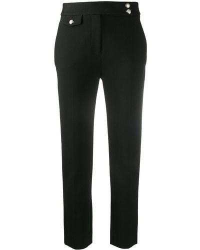 Veronica Beard High-rise Slim-fit Pants - Black