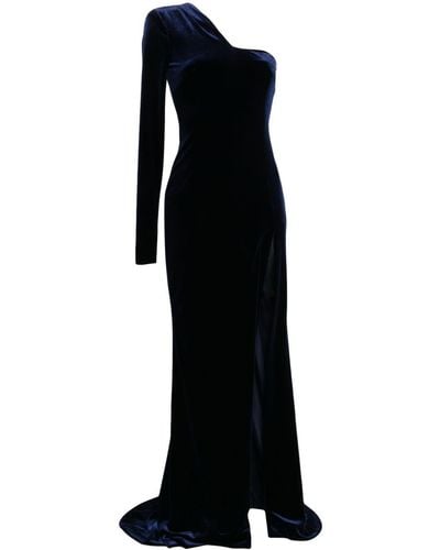 Galvan London Rosie Abendkleid aus Samt - Schwarz