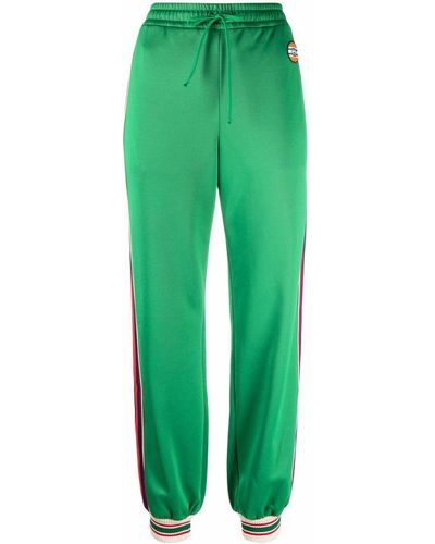 Gucci Side-stripe Track Trousers - Green
