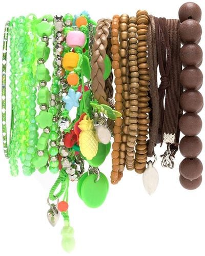 Amir Slama Bracelets Set - Green