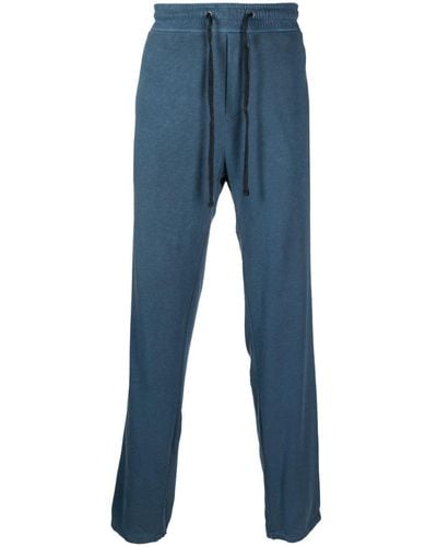 James Perse Pantalon de jogging en coton à coupe droite - Bleu