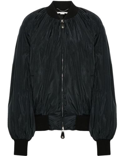 Stella McCartney Veste bomber à manches structurées - Noir