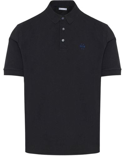 Jacob Cohen Logo-embroidered Piqué Polo Shirt - Blue