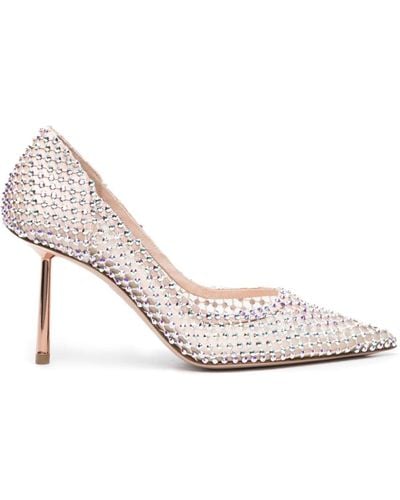 Le Silla Gilda 80mm Crystal-embellished Court Shoes - Pink