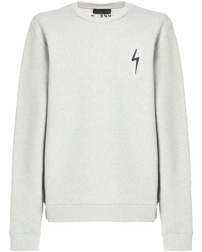 Giuseppe Zanotti Sweater Met Geborduurd Logo - Wit