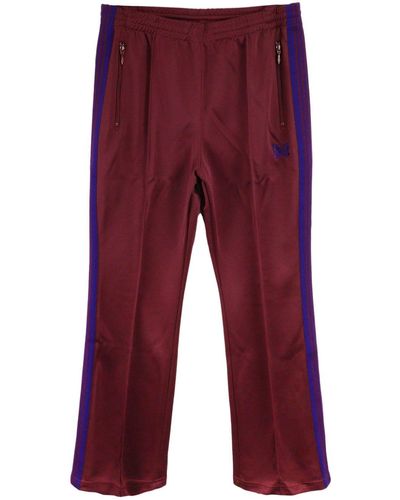 Needles Two-tone Velour Track Pants - Red