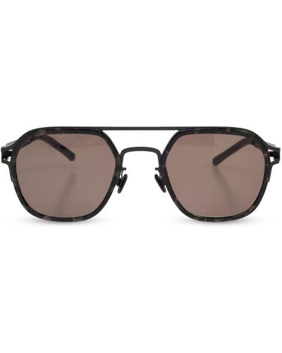 Mykita Leeland Pilot-frame Sunglasses - Brown