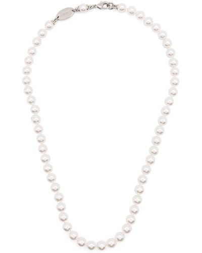DSquared² Halskette mit Logo-Anhänger - Weiß