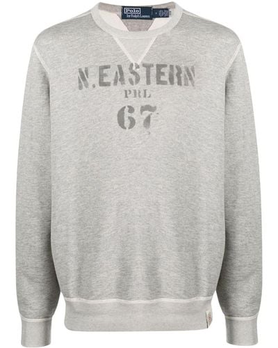 Polo Ralph Lauren Sweatshirt mit grafischem Print - Grau