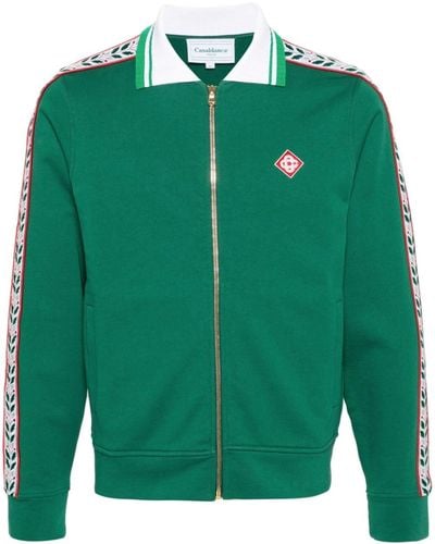 Casablancabrand Laurel Logo-embroidered Jacket - Green
