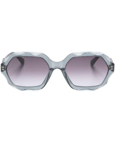 Chloé Ch0227s Transparent-frame Sunglasses - Grey