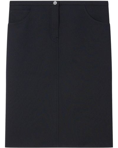 Courreges Low-waist Midi Skirt - Blue