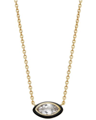 Astley Clarke Flare Topaz-pendant Necklace - Metallic