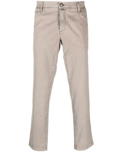 Jacob Cohen Slim-Fit-Jeans mit Logo-Patch - Natur
