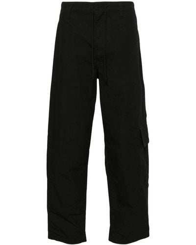 Yohji Yamamoto Pantalon ample A-Side Tuck - Noir