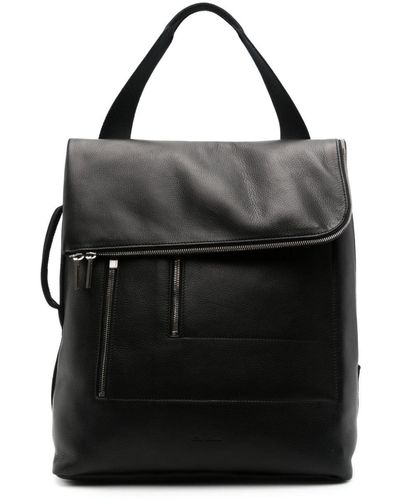 Rick Owens Cargo Grained Leather Backpack - Black