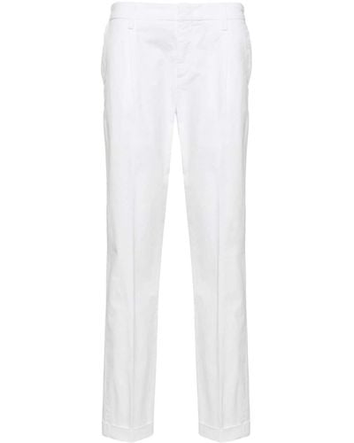 Fay Pantalones chinos ajustados - Blanco