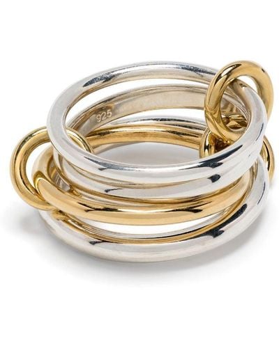 Spinelli Kilcollin 18kt Yellow Gold Vermeil And Sterling Silver Linked Rings - Metallic