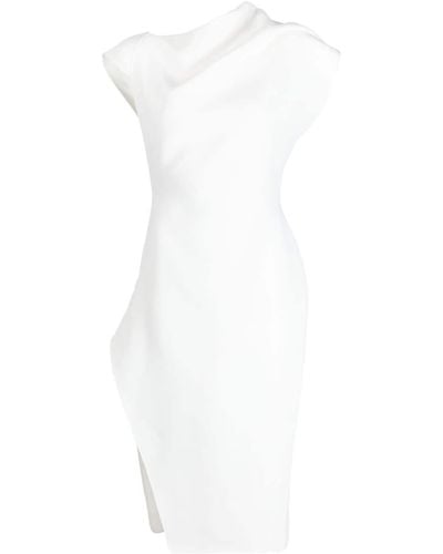 Maticevski Vestido ajustado asimétrico - Blanco
