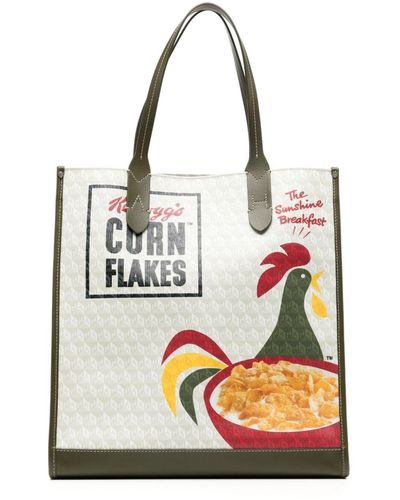 Anya Hindmarch Graphic-print Tote Bag - Green