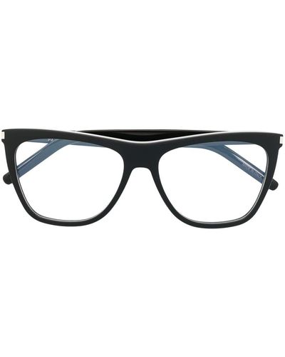 Saint Laurent ウェリントン眼鏡フレーム - ブラック