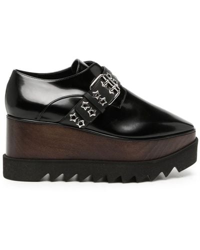 Stella McCartney Buckle-detail Platform Sneakers - Black