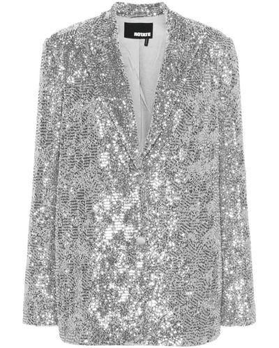 ROTATE BIRGER CHRISTENSEN Blazer con paillettes - Grigio