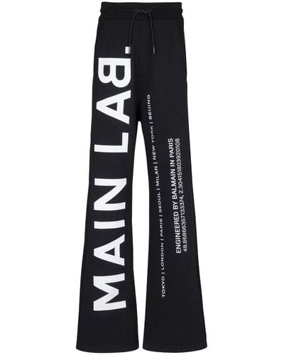 Balmain Pantalones de chándal Main Lab - Negro