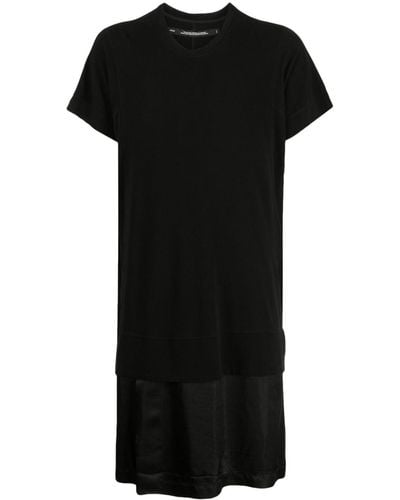 Julius Ripple Layered T-shirt - Black
