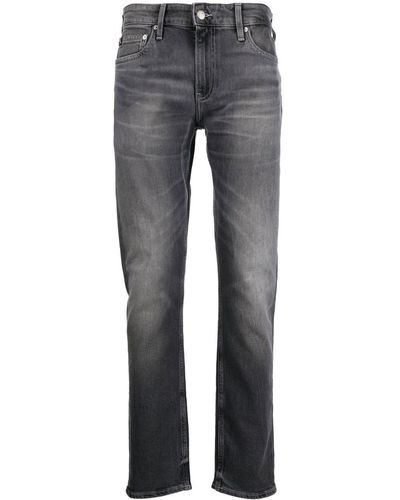 Calvin Klein Mid-rise Slim Fit Jeans - Gray