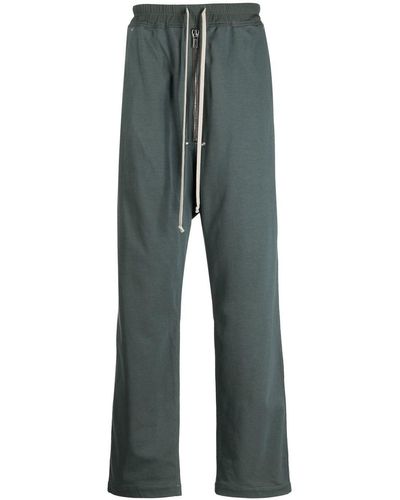 Rick Owens Relaxed-fit Cotton Track Pants - Blue