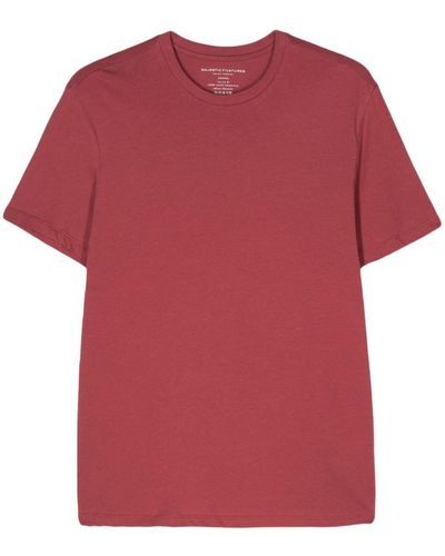 Majestic Filatures Deluxe T-Shirt aus Bio-Baumwolle - Rot