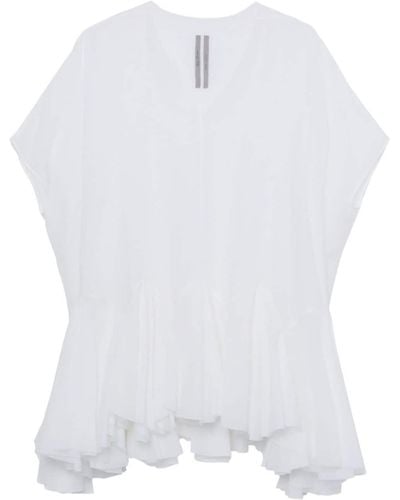 Rick Owens Lido Divine Cotton Minidress - White