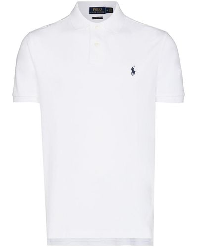 Ralph Lauren Poloshirt Met Geborduurd Logo - Wit