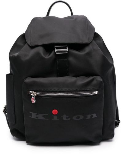Kiton ロゴ バックパック - ブラック