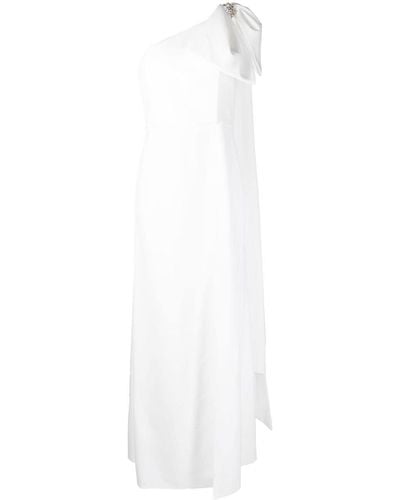 Sachin & Babi Valeria Single-shoulder Gown - White
