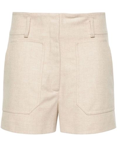 IRO Alisson Wool Blend Shorts - Natural