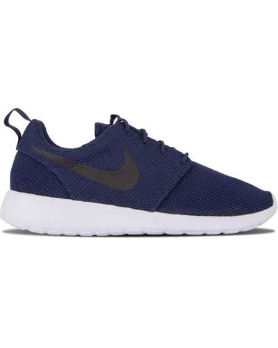 Nike Roshe Run 'midnight Navy' Shoes - Size 9.5 - Blue